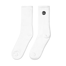 Load image into Gallery viewer, Embroidered Socks | White