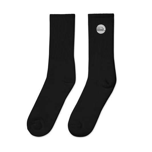 Embroidered Socks | Black