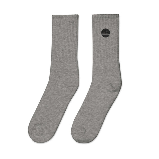 Embroidered Socks | Grey